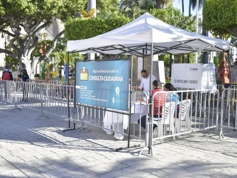 Sin incidentes, instalan mesas para la consulta ciudadana