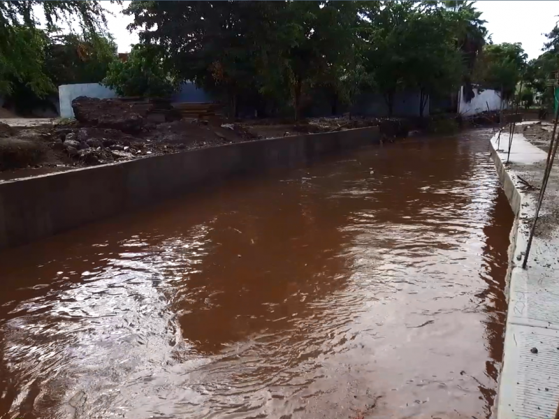 Sin inundaciones pese a que colector pluvial no a concluido