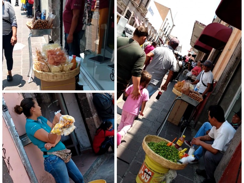 Sin medidas sanitarias, ambulantes regresan al centro de Morelia