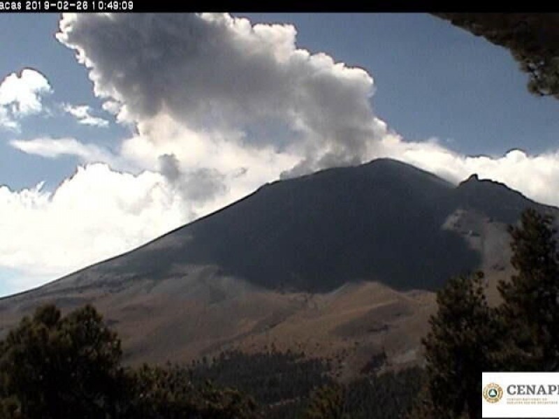 Sin novedades en la actividad volcánica del Popocatépetl