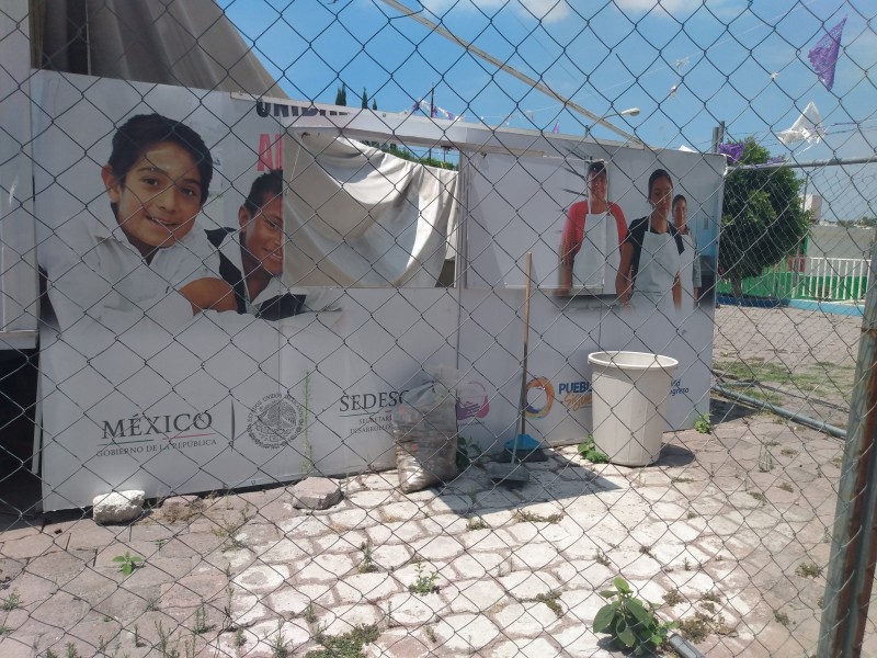 Sin operar, Unidad Móvil Alimentaria en Xacxamayo, Puebla