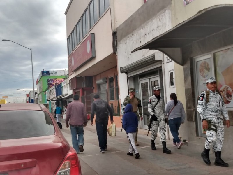 Sin patrulla comercial centro de Guaymas