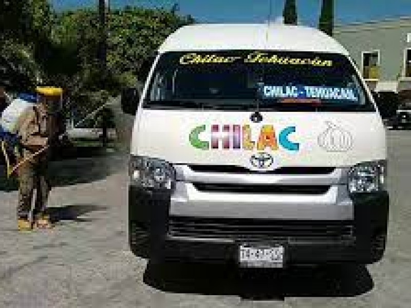Sin permiso advierte incremento de pasaje Ruta Chilac