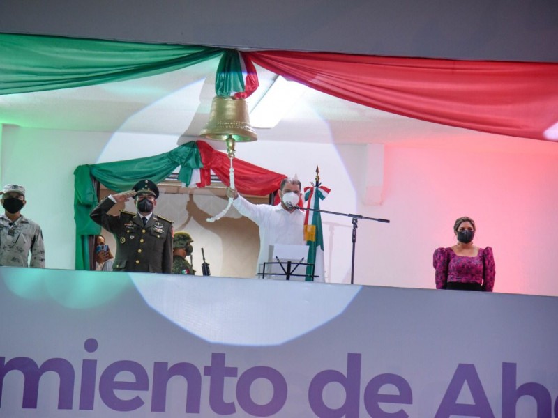 Sin público celebran Grito de Independencia en Ahome