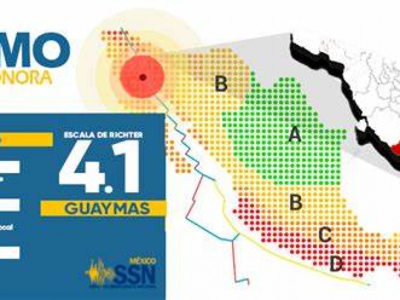 Sin reporte de daños por sismo de 4.9 en Guaymas