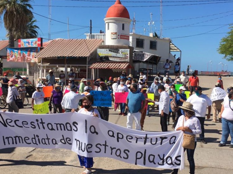 Sin respuesta comerciantes de reapertura de playa Bahía de Kino