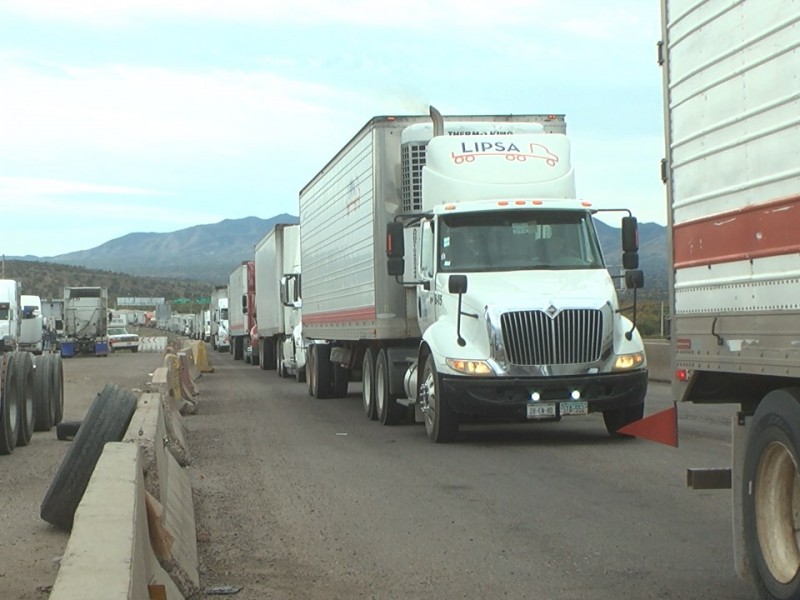 Sin restricciones cruce de camiones de carga a Estados Unidos.