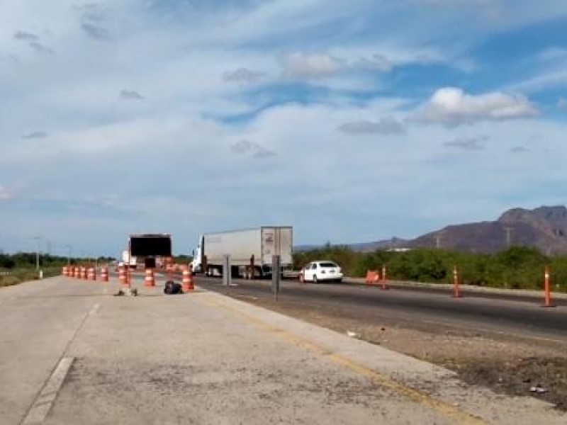 Sin señalizaciòn carretera Federal 15