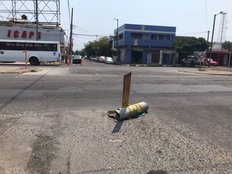 Sin tapa registro en avenida Cuauhtémoc de Veracruz