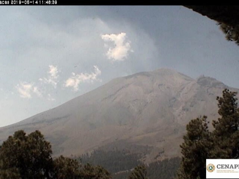 Sin variación, actividad del Popocatépetl: PC Estatal