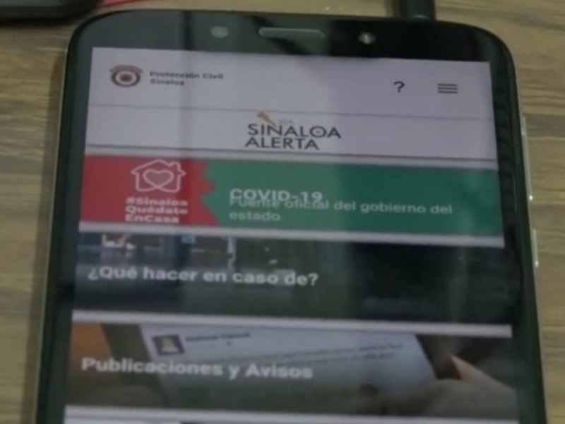 Sinaloa Alerta invita a usar la App en esta época
