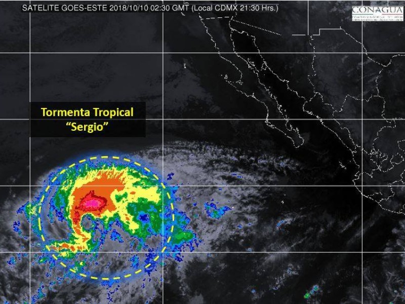 Sinaloa en alerta azul ante trayectoria de 