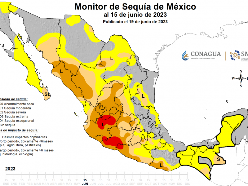 Sinaloa en semáforo amarillo por sequía severa, informa CONAGUA