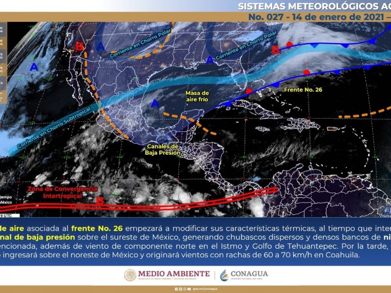 Sinaloa permanecera con bajas temperaturas