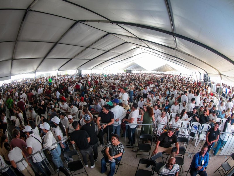 Treinta mil sinaloenses asisten al primer informe de Sheinbaum en Mazatlán