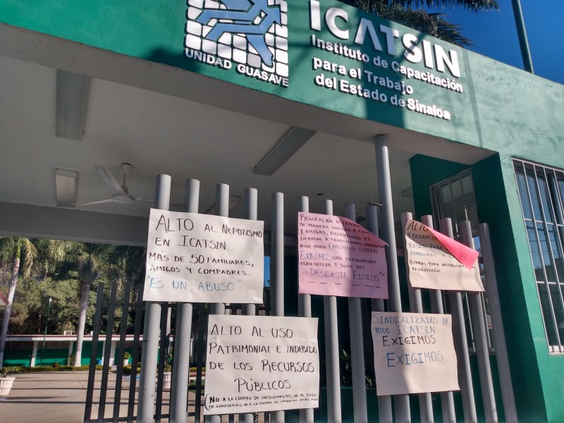 Sindicalizados de ICATSIN amenazan con paro laboral