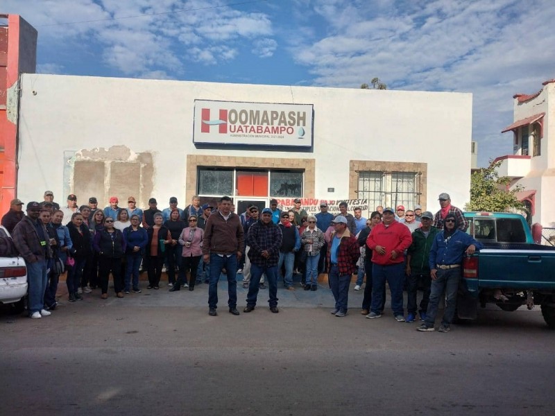 Sindicalizados del Oomapash inician protestas tras incumplimiento en aguinaldos