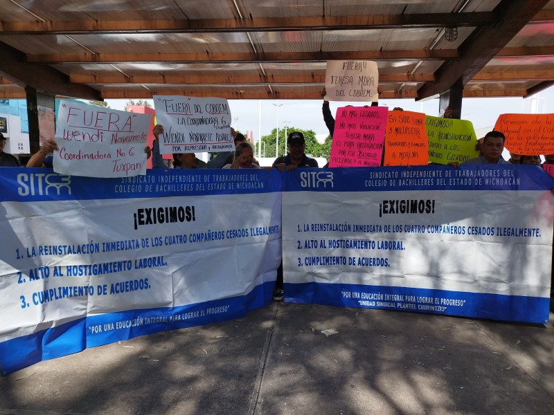 Sindicalizados exigen destitución inmediata de Directora General del COBAEM