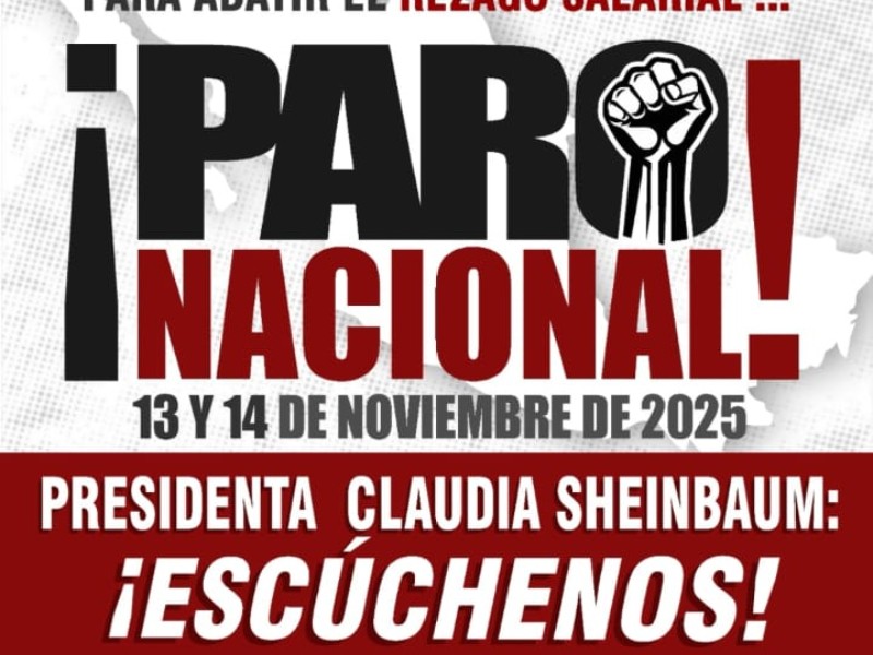 Sindicatos de educación media superior anuncian paro nacional por falta de recursos