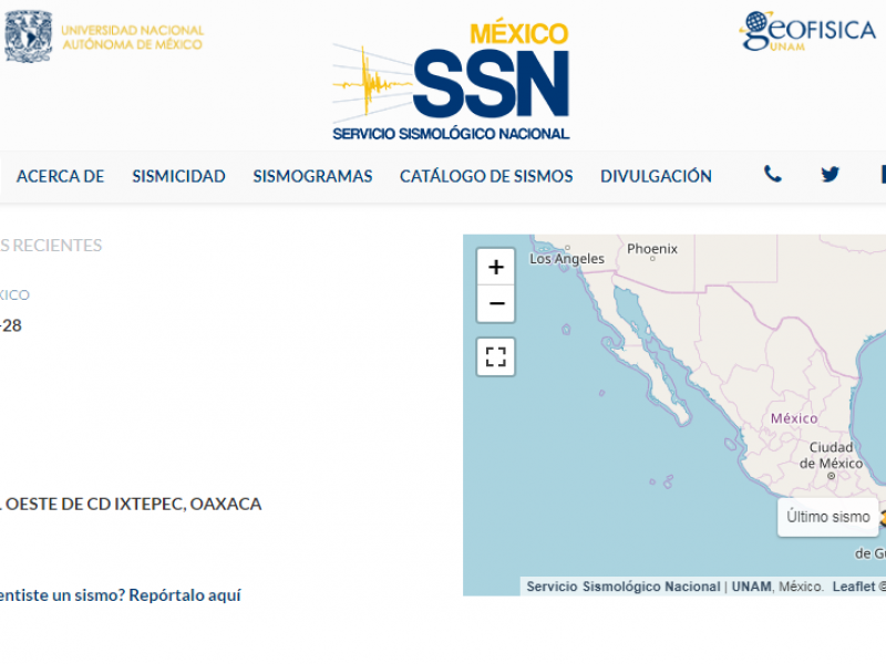 Sismo 5.1 de Magnitud en Cd Ixtepec