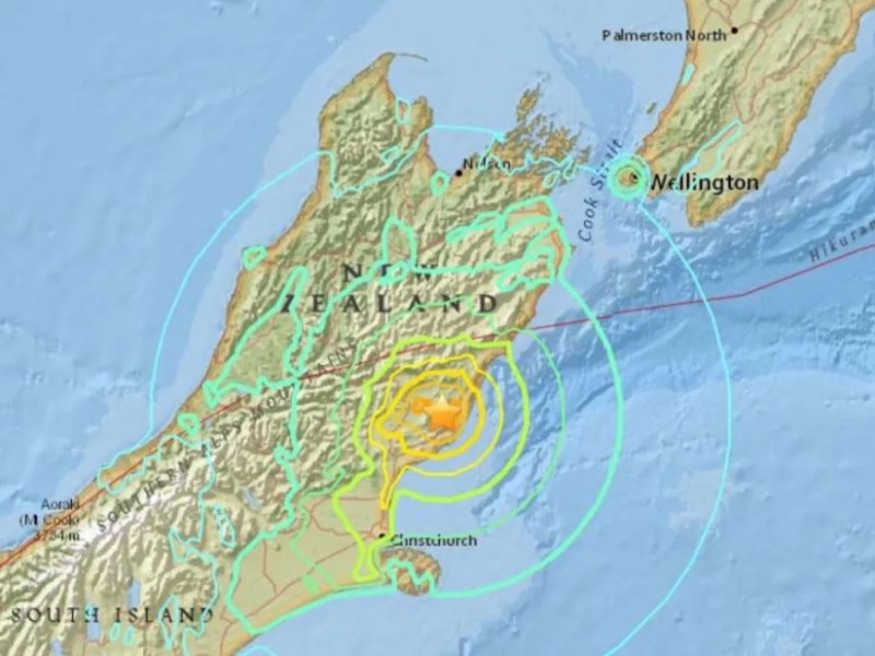 Sismo de 7.3 grados sacude Nueva Zelanda, hay alerta tsunami