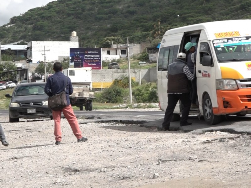 SMT:Menos del 50% del transporte público en Tehuacán es irregular