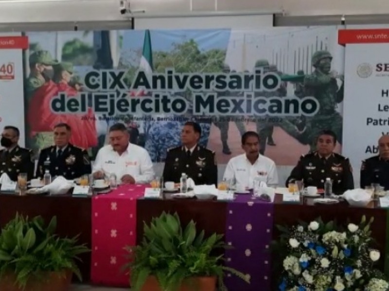 SNTE sección 40 reconoce labor del Ejército Mexicano