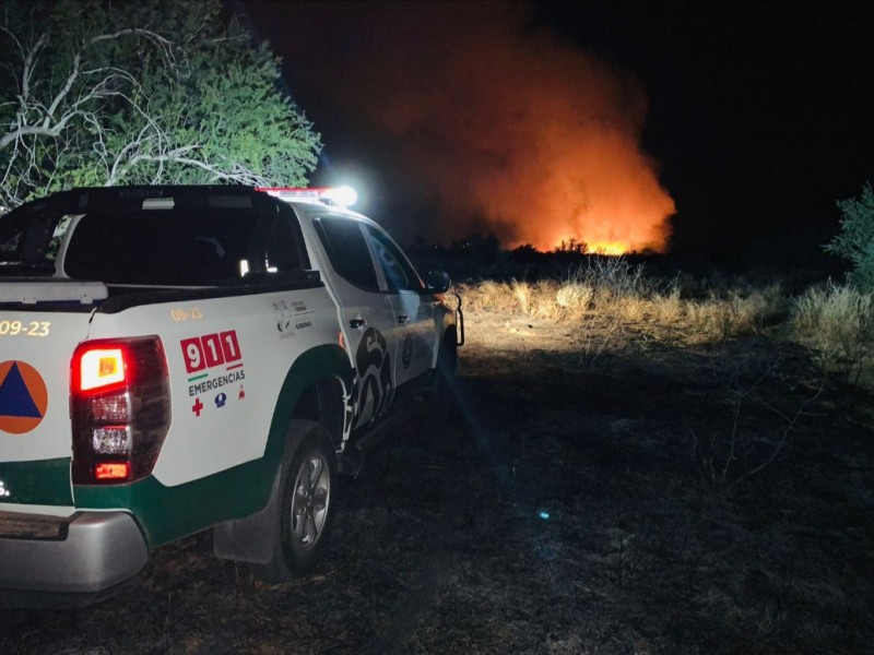 Sofocan incendio forestal cerca de retén militar