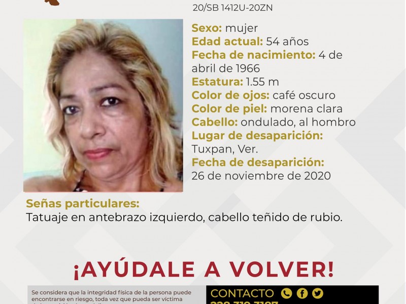 Solicitan apoyo para localizar a Maria Elena