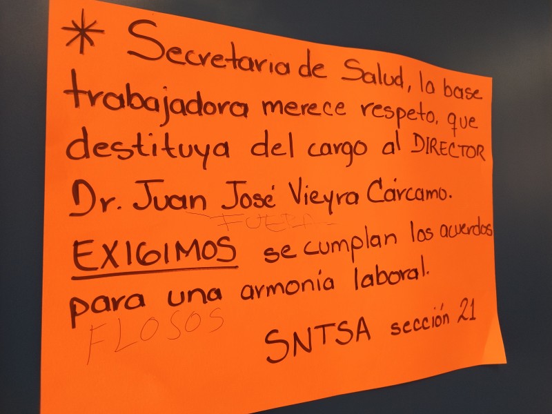 Solicitan destitución del Director del IMSS BIENESTAR en Zamora