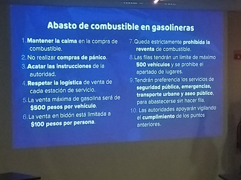 Solo 20% de gasolineras tienen combustible