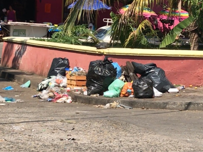 Solo 5 de 11 camiones prensa, recolectan basura