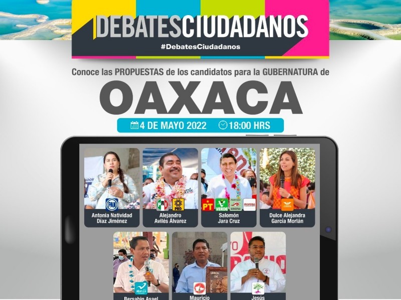 Solo 5 de 7 candidato atienden debate de Coparmex