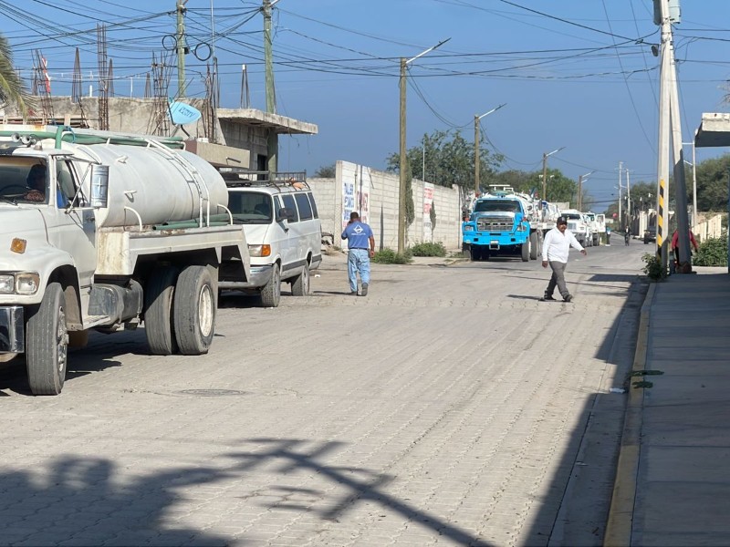Solo dos meses darán agua y solo 25 pipas diarias