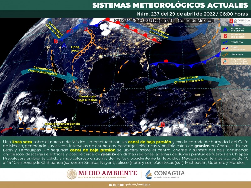 Sonora con día caluroso y cielo despejado