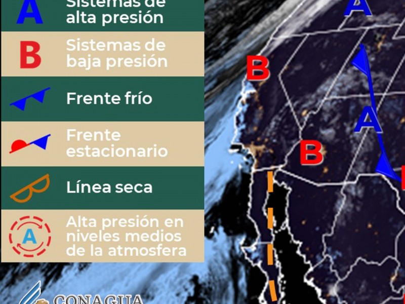 Sonora con probabilidad de lluvias este fin de semana