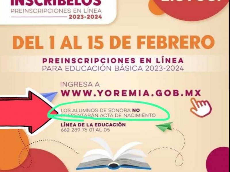 Sonora: Menos requisitos para la prescripción en educación básica