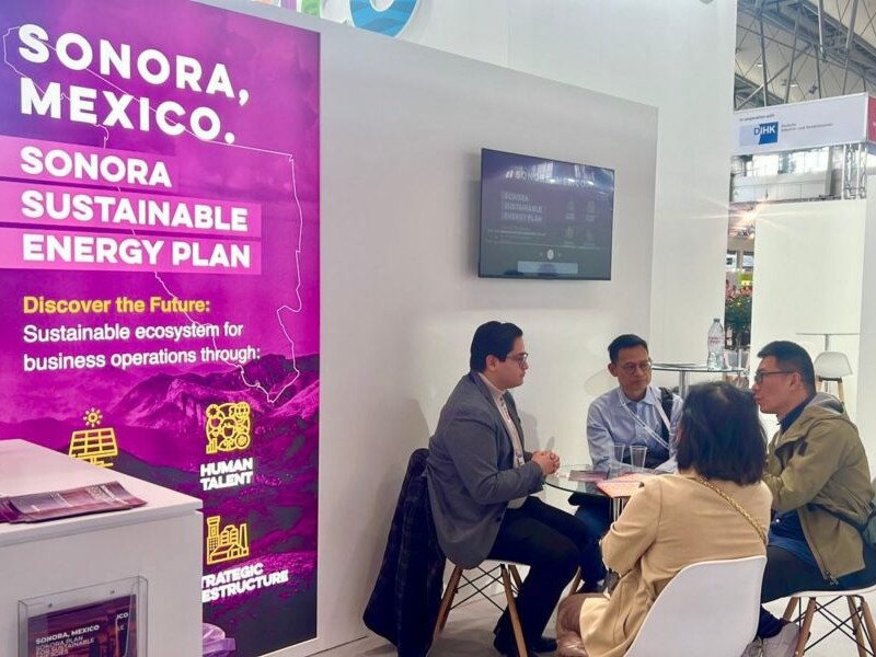 Sonora presenta Proyecto de Energía Sostenible en Alemania