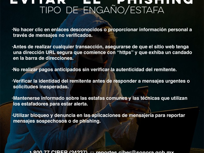 Sonora refuerza prevención contra estafas cibernéticas como 