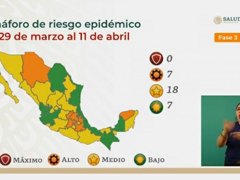 Sonora retrocede a amarillo en semáforo epidemiológico