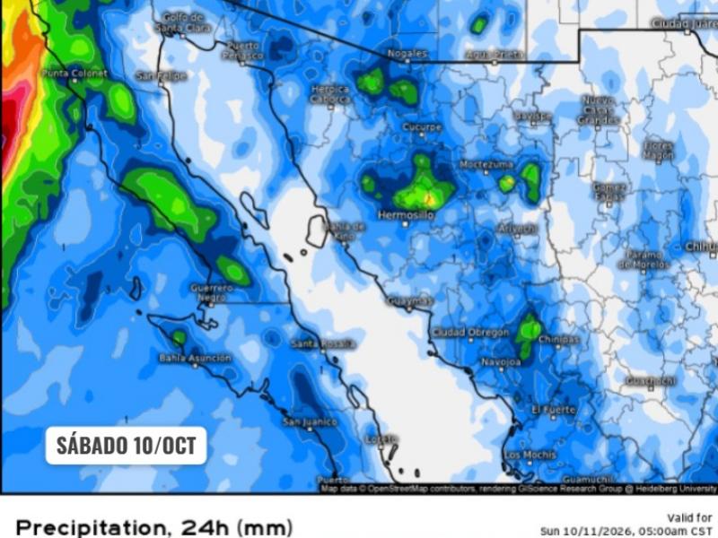 Sonora seguirá con calor de hasta 42°C, pero se acerca frente frío