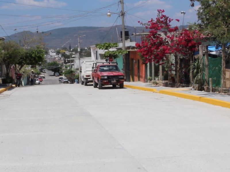 SOP realiza pavimentación en calles de Berriozábal