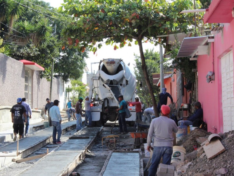 SOP realiza trabajos de pavimentación en TGZ