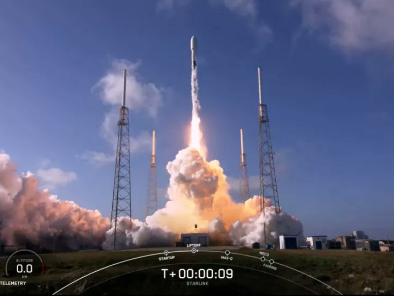 SpaceX lanza cohete con 48 satélites