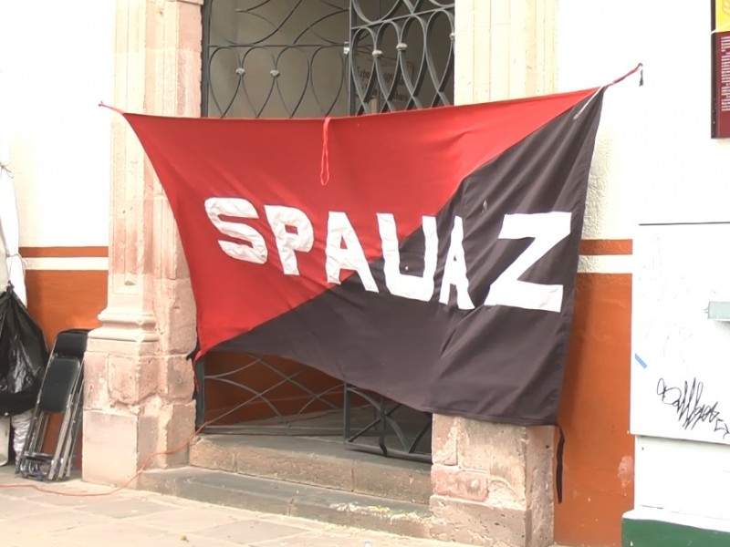 Spauaz toma unidades académicas, exigen garantía de pago