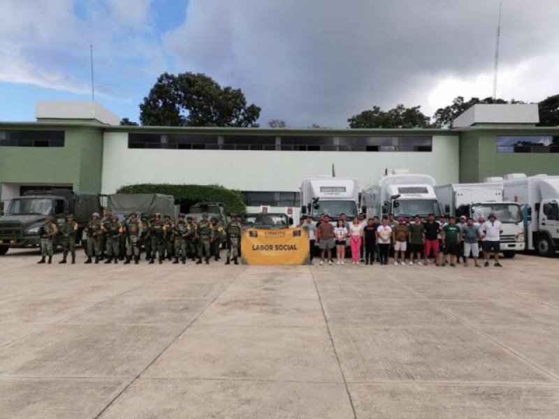 SS y Sedena brindan servicio y apoyo social en Ocosingo