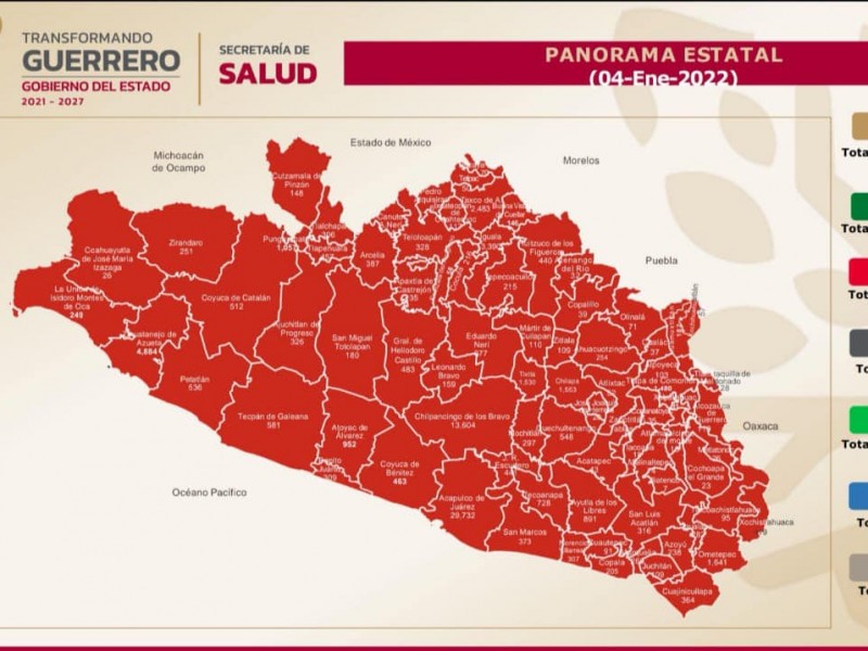 Ssa reporta 12 nuevos contagios de COVID19 en Guerrero