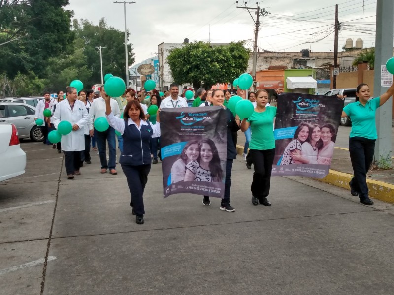 SSN marchó para concientizar sobre cáncer cervicouterino