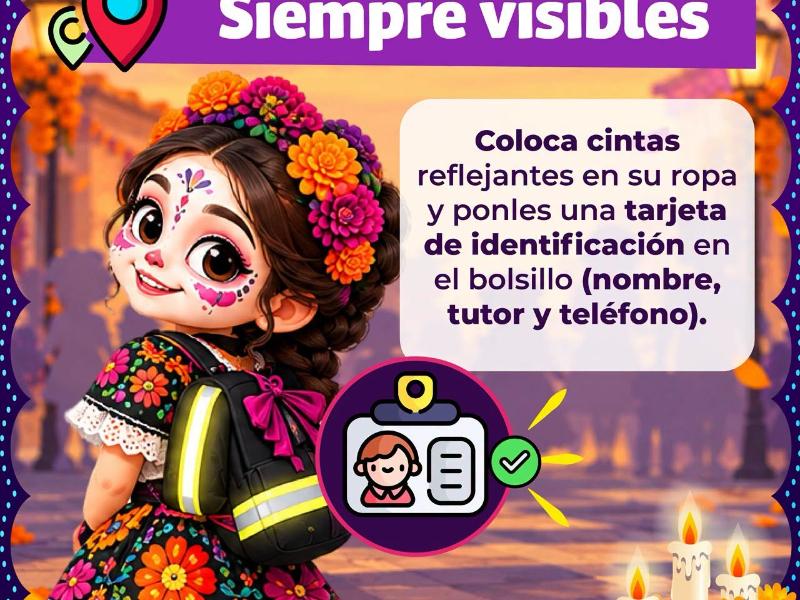SSO llama a prevenir accidentes infantiles durante comparsas de Día de Muertos