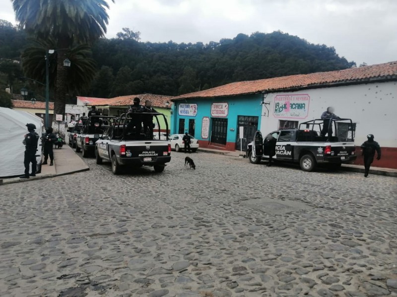 SSP, GN y Policía local refuerzan vigilancia en Tlalpujahua 